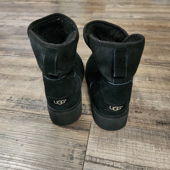Pre-owned UGG Kristin black suede classic boots size 9 - Picture 2 of 10